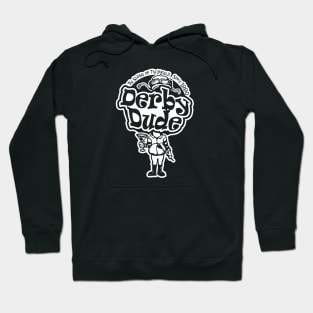 Derby Dude - Dark Shirt White Ink Hoodie